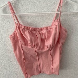 light pink tank top